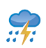 Thundery shower (night)