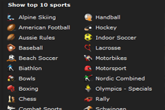 bwin Sports Listings