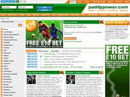 PaddyPower Front Page