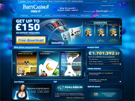 PartyCasino Home